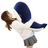 Nouveau personnalisé bébé baleine bleue requin oreiller océan peluche baleine jouet en peluche personnalisé Animal en peluche produits à faible quantité minimale de commande jouets en peluche