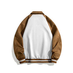 Chaquetas Varsity personalizadas en blanco Varsity Chenille parches Letterman Varsity chaqueta de gran tamaño CollegeBaseballjacket para hombres - Product Image 4