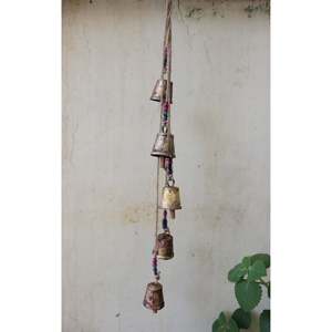 โมบายระฆังโลหะวินเทจทำมือ 5 ชิ้น ขนาด 72 ซม. สำหรับตกแต่งแขวน - Product Image 2