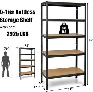 رف عالي الجودة بخمس طبقات مقاس 180×90×40 سم، رفوف صناعية للمستودعات - Product Image 2