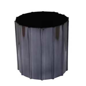 Maceta de Metal decorativa de alta calidad, niquelado negro, aspecto impresionante para interiores y exteriores, hecha a mano, personalizada, al por mayor, abultada - Product Image 2