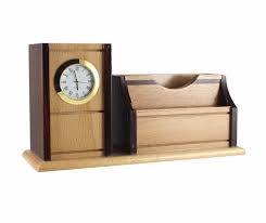 Portalápices de madera para manualidades antiguas para el producto más vendido y portalápices de madera de acacia con reloj a precio barato - Product Image 6