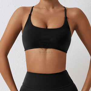 OEM Custom Manufacturers High Support Crisscross <b>Straps</b> Eco-Friendly Lightweight Stretchy Breathable Wide Binding Sports <b>Bra</b> - Product Image 2