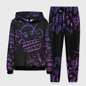 Hot Anime Arcane League Jinx hiver sweats à capuche ensemble impression 3D homme femme survêtement à capuche + pantalon 2 pièces adulte pull 100% coton - Product Image 2