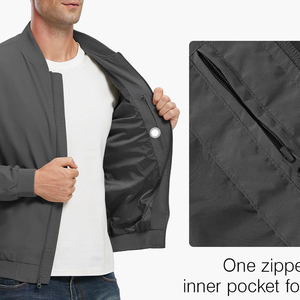Chaqueta Bomber con Logotipo Impreso Personalizado de Alta Calidad para Hombre, Ropa de Invierno al por Mayor con Servicio OEM, Chaqueta Bomber para Hombre - Product Image 4