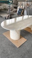 Tables en marbre de qualité supérieure, formes et tailles variées, imperméables, design moderne, finition antique, garantie 1 an pour une utilisation intérieure/extérieure en villa