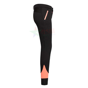 Collants d'équitation en cuir synthétique avec poches latérales pour enfants, Patch de genou, nouveau Style - Product Image 3