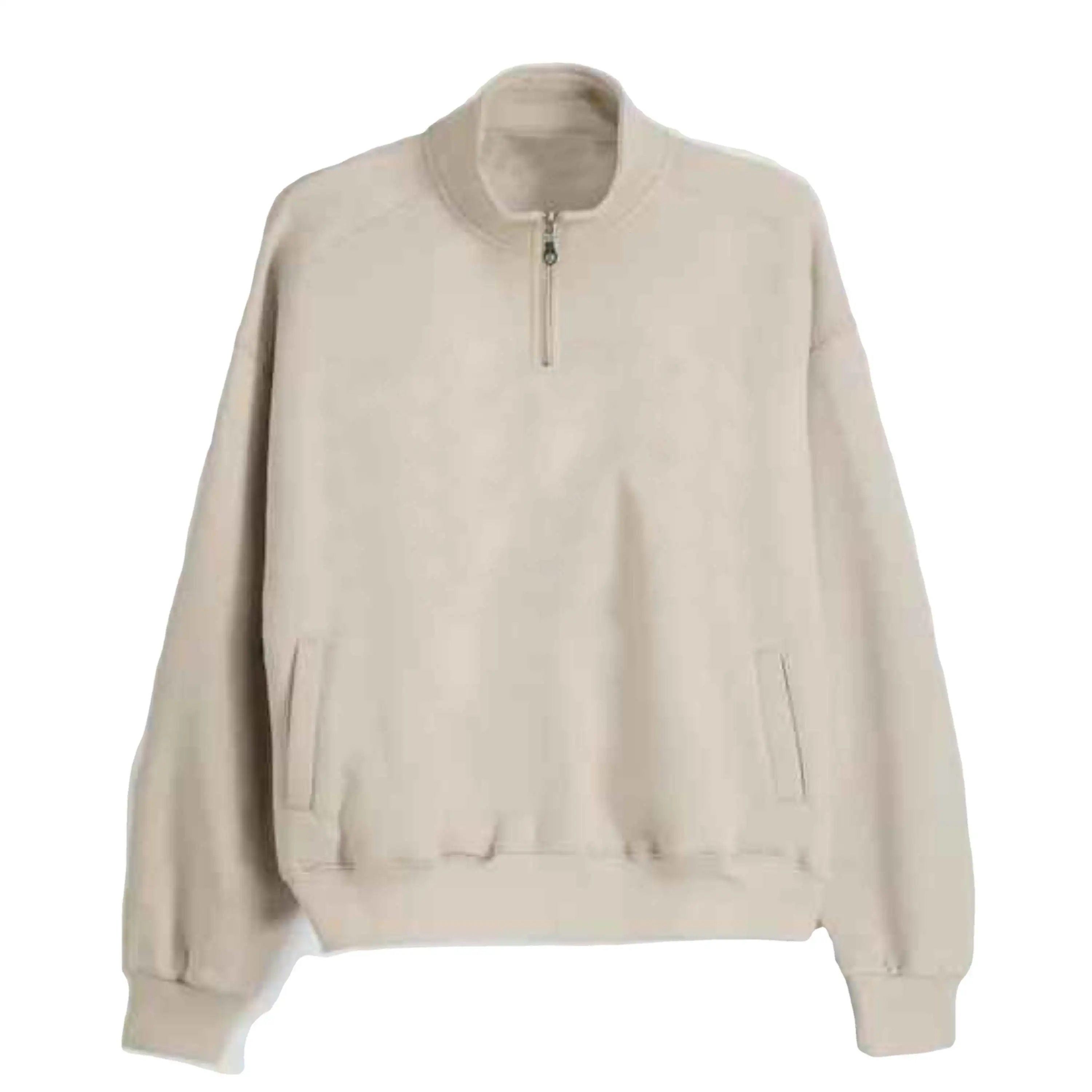Hot Sales Jogging Heren Sweatshirt Met Halve Ritssluiting En Capuchon Casual Fleece Pullover 1/4 Sweatshirt Voor Heren