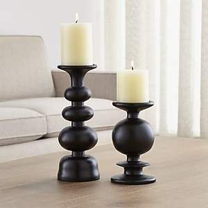 เชิงเทียนโลหะสีดำด้านมีสไตล์ที่วางเทียนบนโต๊ะที่มีสไตล์ของตกแต่งบ้านที่มีคุณภาพระดับพรีเมียมแท่นวางเทียน3ดีไซน์ - Product Image 4