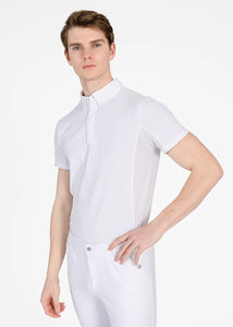 Chemise d'équitation pour homme à manches courtes, tissu léger et rafraîchissant, respirant, couche de base pour l'entraînement en écurie, personnalisable - Product Image 5