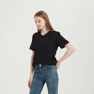 Camiseta de Satén sin Cuello 100% Algodón de Alta Calidad para Hombre, Personalizable con Bordado e Impresión por Transferencia de Calor, Otoño - Product Image 5