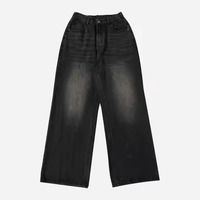 Pantalones Vaqueros de Estilo Japonés, Corte Holgado, Estilo Salvaje, para Hombre, Anchos, Rectos, de Diseñador, Corte Bootcut, Pierna Ancha, Crudos
