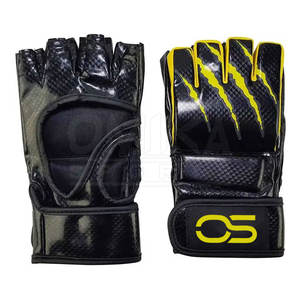 Gran oferta, guantes MMA de cuero con logotipo personalizable de calidad superior de 8oz, empuñaduras de bóxer de nuevo estilo, estampado personalizado - Product Image 2
