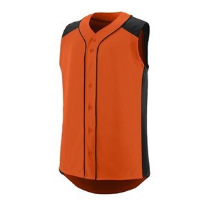 Venta al por mayor personalizado sin mangas de béisbol Jersey blanco personalizado nombre del equipo camisetas personalizables estilos de camisa - Product Image 6