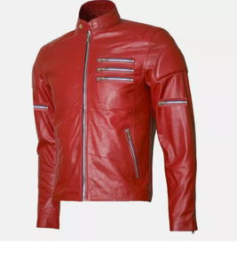 Chaquetas de cuero de piel de oveja de moda de alta calidad para hombres Chaqueta de alta calidad para hombres - Product Image 1