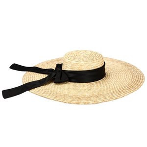 หมวกฟางแบบลำลองสำหรับผู้หญิงหมวกแก๊ปปีกกว้างพับได้สำหรับฤดูร้อนพร้อมวัสดุผูกโบว์ทำจากหญ้าหมวกชายหาดสำหรับวันหยุดพักผ่อนที่สมบูรณ์แบบในเวียดนาม - Product Image 2