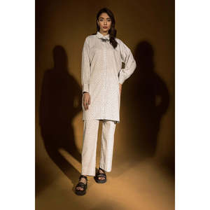 Conjunto de 2 Piezas Teñido en Hilo KST-43110, Conjunto de Shorts por Encima de la Rodilla, Talla XXS, Conjunto a Juego, Atuendos Elegantes para Diversas Ocasiones - Product Image 5