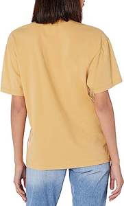 T-shirts vierges imprimés avec logo personnalisé T-shirts d'été décontractés pour femmes, tricotés et teintés en fil uni, 100% coton, 180gsm - Product Image 6