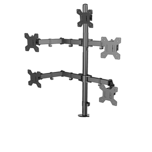 Bras robuste à cinq écrans avec bras fixes entièrement réglables pour une productivité ultime et une disposition d'affichage ergonomique - Product Image 2