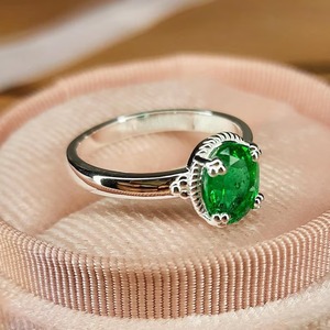 Handmade Vintage 925 Sterling Silver Lab Stone Emerald Cut Bezel Setting Gold Plated Engagement <b>Ring</b> for Women <b>Indian</b> Weddings - Product Image 6