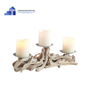 Nouveau design de bougeoirs en bois flotté de luxe personnalisés en gros bougeoirs uniques pour la décoration de la maison de l'usine du Vietnam - Product Image 4