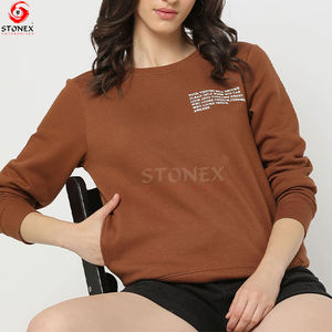 Sweat-shirt à logo personnalisé lourd pour femmes, sweat-shirt à capuche sérigraphié avec broderie 3D personnalisée, vente à chaud - Product Image 3