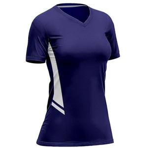 Ensemble de maillots de football pour femmes de haute qualité, 100% polyester extensible, séchage rapide, respirant, logo personnalisé, uniforme d'équipe de football, entraînement - Product Image 4