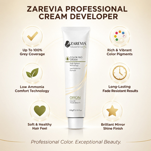 ZAREVIA Crema Colorante Professionale 2-in-1 Permanente per Capelli, Basso Contenuto di <span class=keywords><strong>Ammoniaca</strong></span>, Colori Ricchi e Vibranti, 100ml per Uomini e Donne - Product Image 2