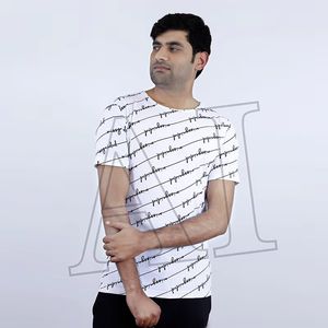 Camisetas personalizadas de marca para hombre, el más nuevo diseño de impresión de Camisa de algodón 100% - Product Image 6