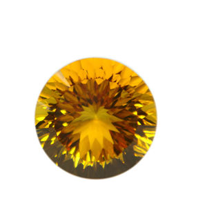 หินควอตซ์สำหรับน้ำผึ้งธรรมชาติ100% อัญมณีแท้ทรงโค้งเว้าตัดหลวมสำหรับทำเครื่องประดับ - Product Image 1