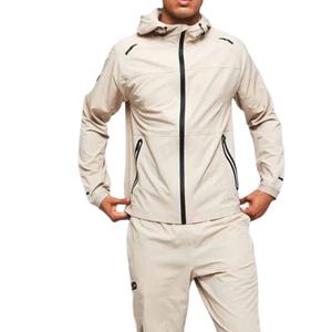 Survêtements d'entraînement de jogging personnalisés survêtements en nylon pour hommes ensemble de costumes de jogging à fermeture éclair avec logo personnalisé survêtement coupe-vent pour hommes 2026 - Product Image 1