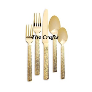 Ensemble de couverts en acier inoxydable et ensemble de couverts de couleur noire argentée en résine pour la vaisselle de cuisine - Product Image 6