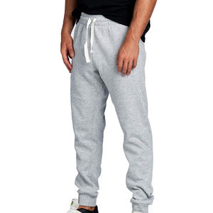 Pantalon de survêtement unisexe coupe ajustée 100% coton polyester personnalisé Gym Fitness pantalon de jogging décontracté poche latérale pantalon léger pour homme - Product Image 5