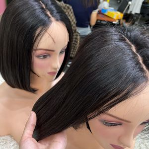 Paquete de trama de cabello humano virgen RECTO NATURAL de alta calidad, tupé de encaje HD negro crudo para mujeres negras, estilo Jerry Curl, un donante - Product Image 5