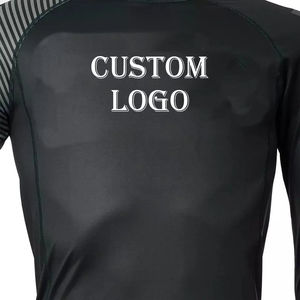 Camisas húmedas personalizadas Trajes de neopreno con logotipo personalizado Camisa de baño Hombres Traje de baño Rash Guard para nadar Camisas de compresión - Product Image 4