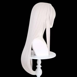 Game Honkai Star Rail Clara <span class=keywords><strong>Cosplay</strong></span> Perruque synthétique blanche longue et droite GAHC-008 - Product Image 5