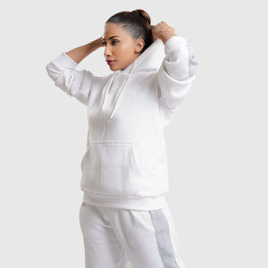 Conjunto de Pantalón de Pierna Ancha y Sudadera con Capucha Ligera, Transpirable y Casual para Mujer, de Spandex/Poliéster, Personalizado 2025 - Product Image 4