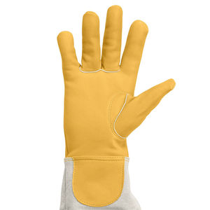 Guantes de apicultor Piel de oveja Cuero a prueba de picaduras Guantes largos de lona Honey Bee Guantes de trabajo de seguridad - Product Image 6