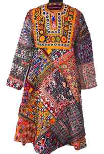 Afghani-vestido Banjara Vintage con bordado a mano, vestido bohemio único - Product Image 4