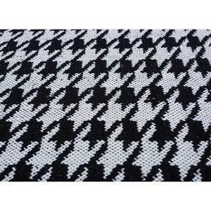 พรมขนสัตว์ทอมือลายสานแบบแบน Alhambra สีเทาและสีดำ รูปทรงสี่เหลี่ยมผืนผ้า ลายต่อผ้าแบบจิ๊กซอว์และแพทช์เวิร์ค สำหรับห้องนั่งเล่นและห้องนอน-ADWP-13049 - Product Image 3