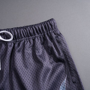 กางเกงขาสั้นระบายอากาศสำหรับผู้ชายและผู้หญิงกางเกงขาสั้นผ้าโพลีเอสเตอร์100% แบบตาข่ายสำหรับผู้ชายและผู้หญิง - Product Image 5