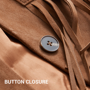 แจ็กเก็ตหนังกลับคาวบอยหญิงแบบตะวันตก, เสื้อโค้ทโรเดโอพู่ยาว - Product Image 2