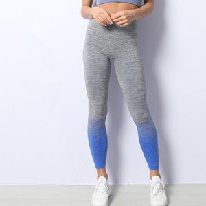 กางเกงโยคะเอวสูงน้ำหนักเบาสำหรับผู้หญิงเลกกิ้งออกกำลังกายโรงยิมเย็บปะแห้งเร็ว - Product Image 4