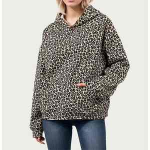 Sudadera con Capucha Personalizada Ligera con Estampado Completo de Leopardo, 100% Algodón, Gruesa, Talla Grande, Estilo Camuflaje - Product Image 4
