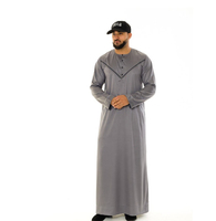 Vente en gros de Thobe classique à la mode pour hommes musulmans, robe longue de style qatari, Thobe islamique pour hommes, design personnalisé
