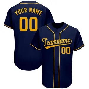 Magliette da Baseball con Logo personalizzato da uomo,