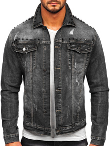 Classic Fit Blue <b>Denim</b> <b>Jacket</b> Trendy Casual Jeans Outerwear Private Label Manufacturing with Custom Logo Options - Product Image 1