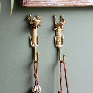 Crochets muraux en laiton de premier ordre en forte demande pour la décoration intérieure de qualité supérieure et de luxe finition polie dorée au meilleur taux - Product Image 3