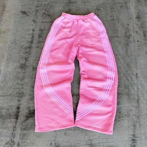 Streetwear personnalisé de haute qualité, poids lourd, lavage à l'acide, jambe droite, pantalon baggy rayé, pantalon de survêtement pour hommes, bas de pantalon - Product Image 3