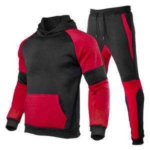 Chándal con capucha para hombre, chándal de 2 piezas para correr, chándal deportivo para Otoño e Invierno - Product Image 1